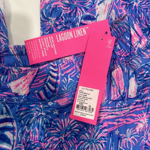 NWT Lilly Pulitzer Deri Linen Palazzo pants - Picture 3 of 3